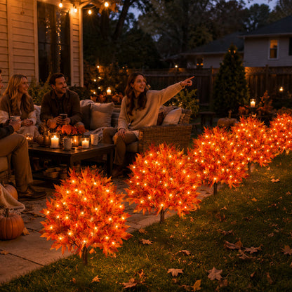 Last Day Promotion! 🔥🍂Light-Up Autumn Maple Tree – LED Fall Tree Ornament
