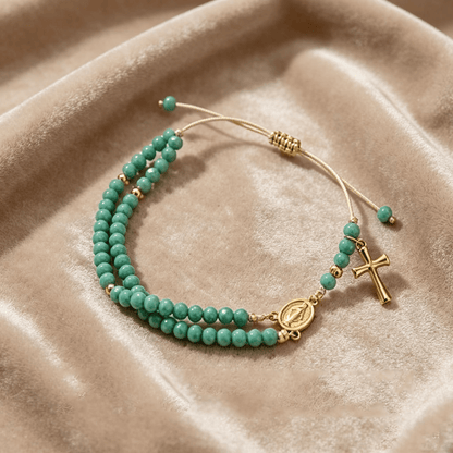 🔥🔥 ✝️Handcrafted rosary bracelets -  A Warm Companion for Your Faith Journey📿
