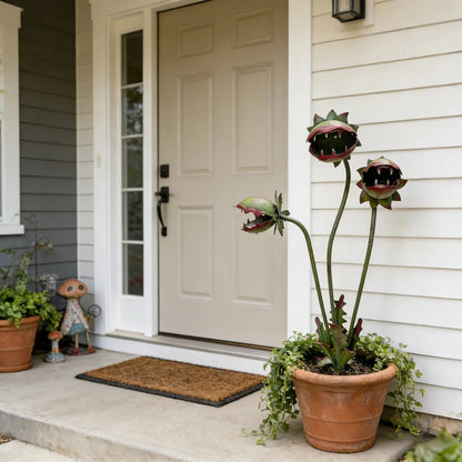 🔥Most Popular in 2026🔥Whimsical Metal Carnivorous Plant Garden Stake