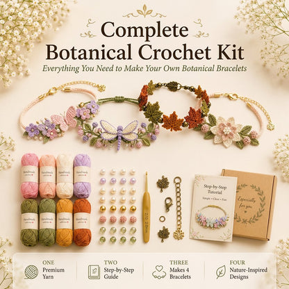 DIY Nature-Inspired Crochet Bracelet Kit