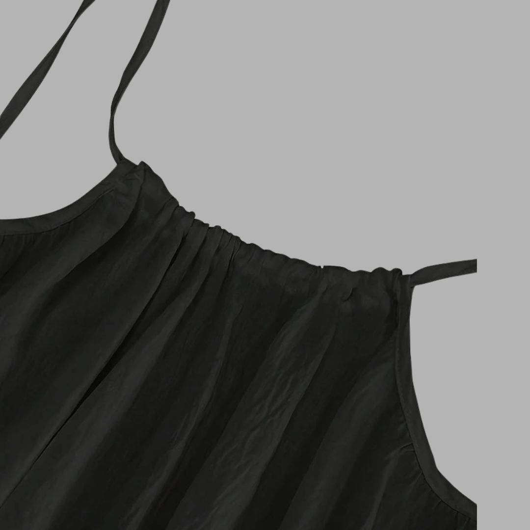 Elegant Relaxed Waist Maxi Dress