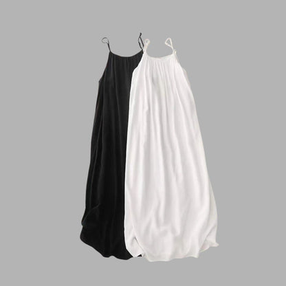 Elegant Relaxed Waist Maxi Dress