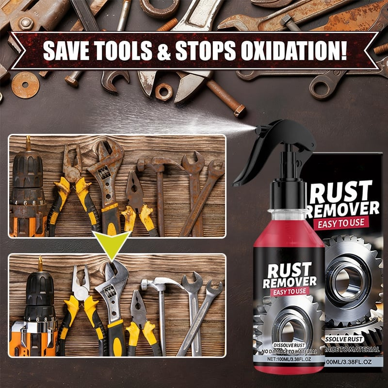 🔥🔥2026 HOT SALE - NANO METAL RUST REMOVER POLISHING SPRAY FOR TOOLS, CARS, BIKES, GRILLS, BOLTS, FIREARMS & MORE