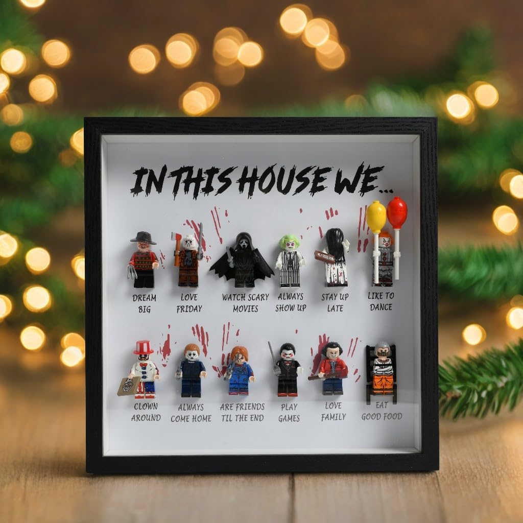 🔥Most Popular in 2026🔥In This House We… Horror Gift Frame | Halloween Scary Movie Personalised Gift 12