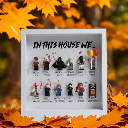 🔥Most Popular in 2026🔥In This House We… Horror Gift Frame | Halloween Scary Movie Personalised Gift 12