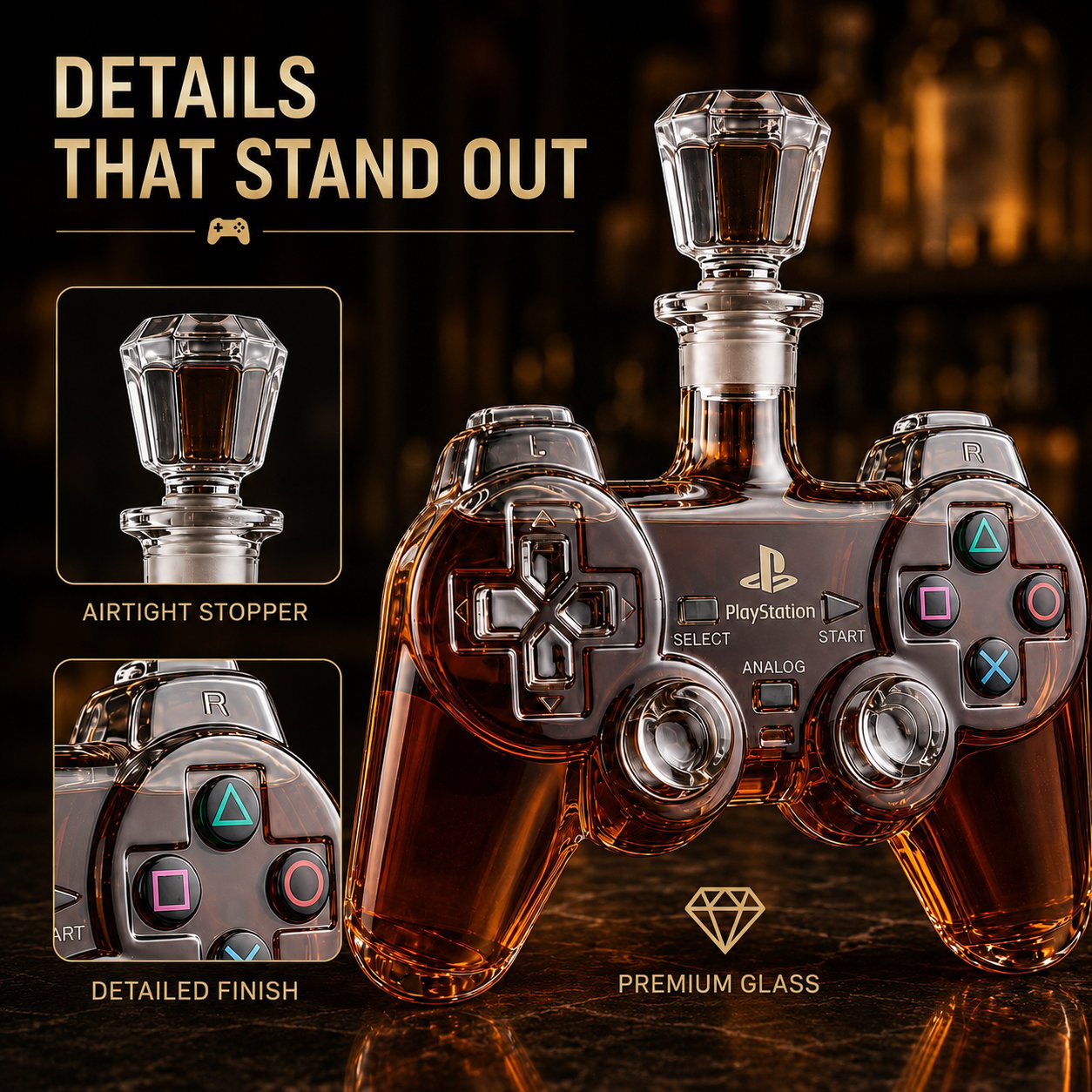 🔥Most Popular in 2026🔥🎮 Retro Gaming Controller Whiskey Decanter – A Legendary Pour for Game Night 🥃