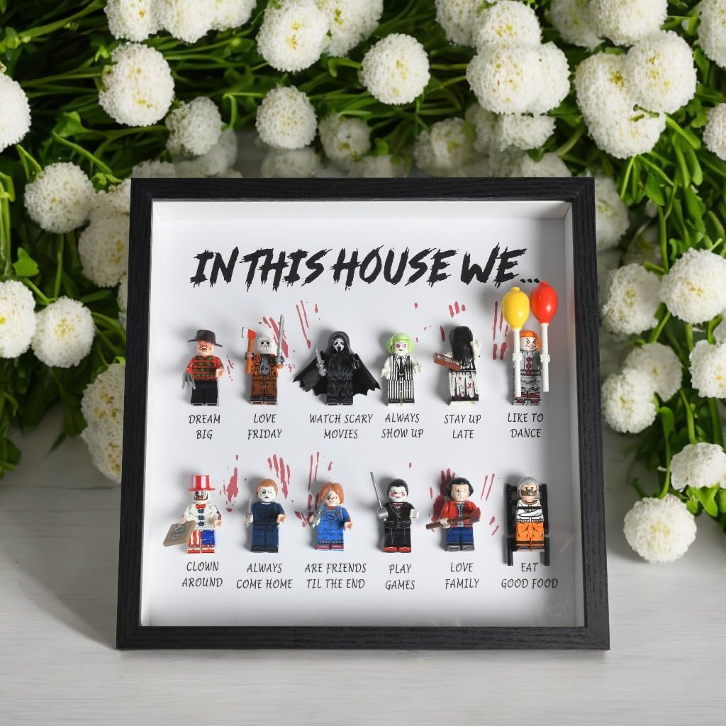 🔥Most Popular in 2026🔥In This House We… Horror Gift Frame | Halloween Scary Movie Personalised Gift 12