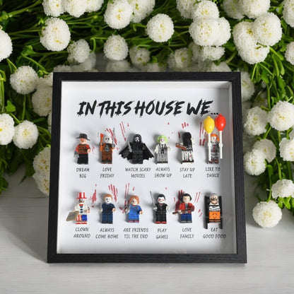 🔥Most Popular in 2026🔥In This House We… Horror Gift Frame | Halloween Scary Movie Personalised Gift 12