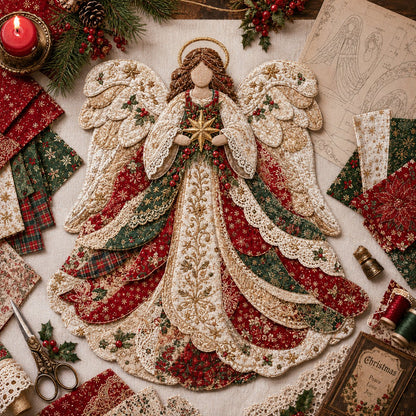 🔥Most Popular in 2026🔥🎅Christmas Patchwork Fabric DIY Decor Kit