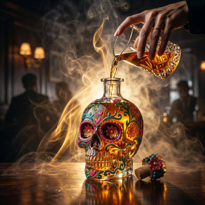 🔥🍷Limited edition Day of the Dead tequila bottle🎁 -- Free Shipping Over $49📦