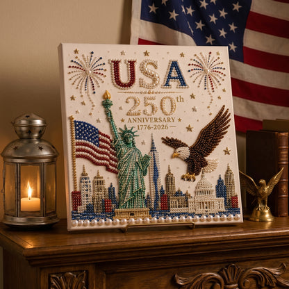 🔥LAST DAY 50% OFF - USA 250th Anniversary DIY Pearl Painting Kit ✨❤️‍🔥