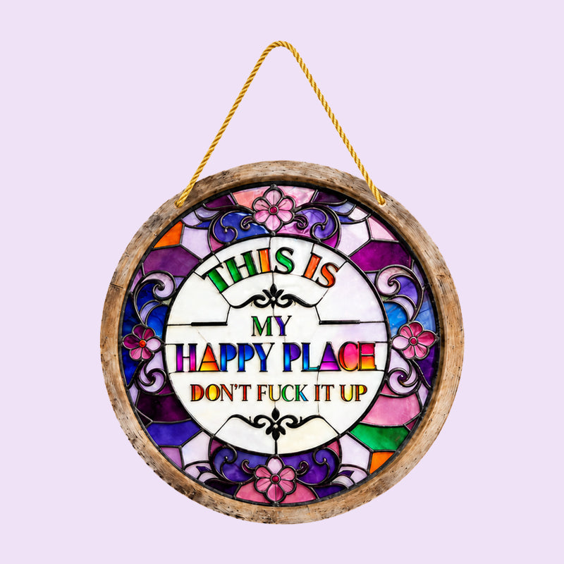 💥 Last Day 49% OFF – This Is My Happy Place Hanging Sign