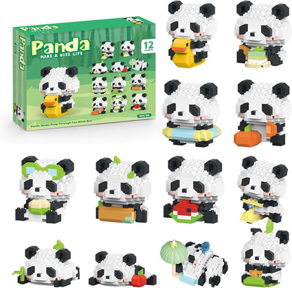 12 Pack Animals Building Block Sets,Micro Mini Animals Party Favors for Kids, Birthday Gift for Boy Girl(1,691 Pieces)