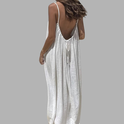 Elegant Relaxed Waist Maxi Dress