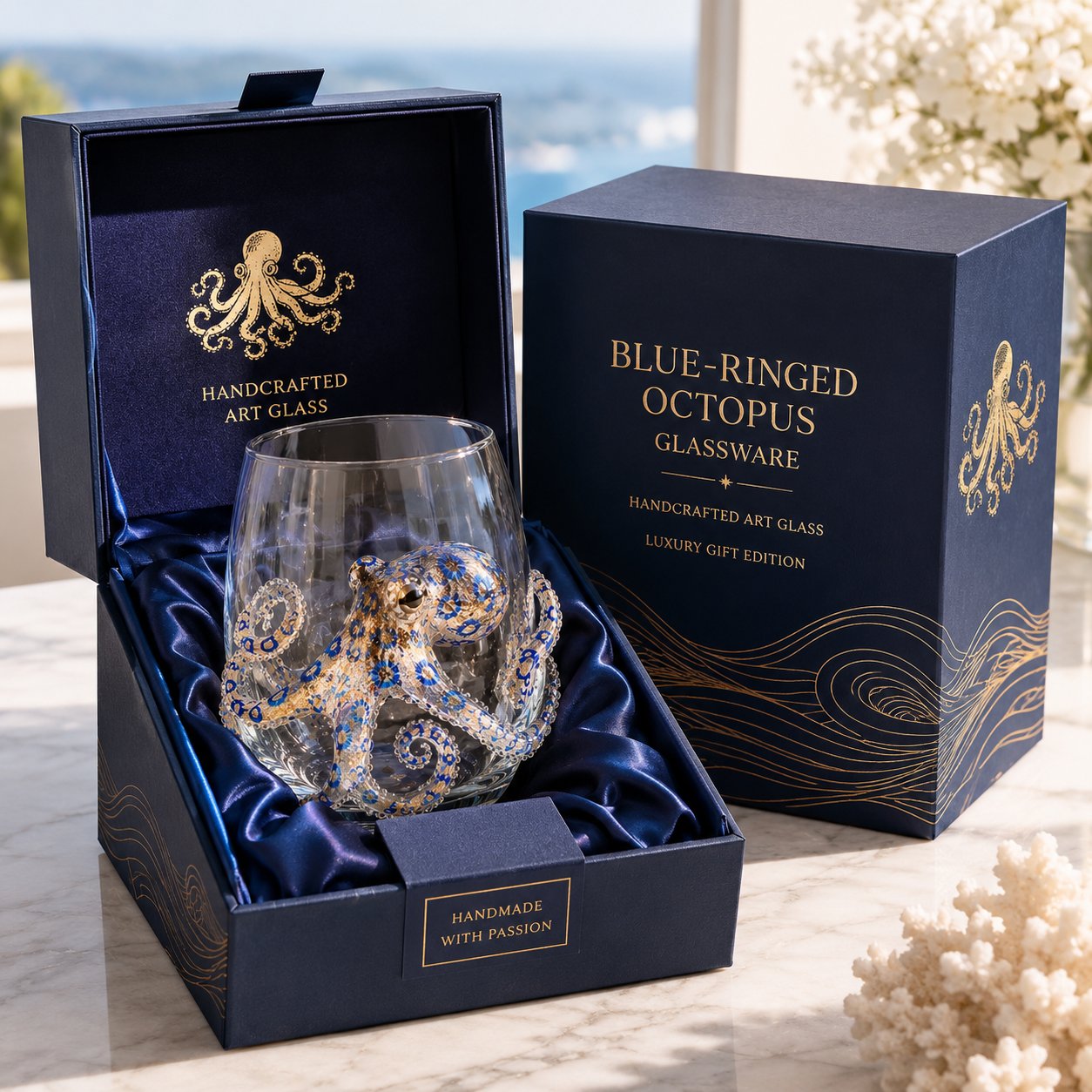 🔥LAST DAY 50% OFF - 🌊 3D Ocean Animal Artisan Glassware Collection for Fresher Sips, Coastal Elegance & Elevated Home Bar Vibes