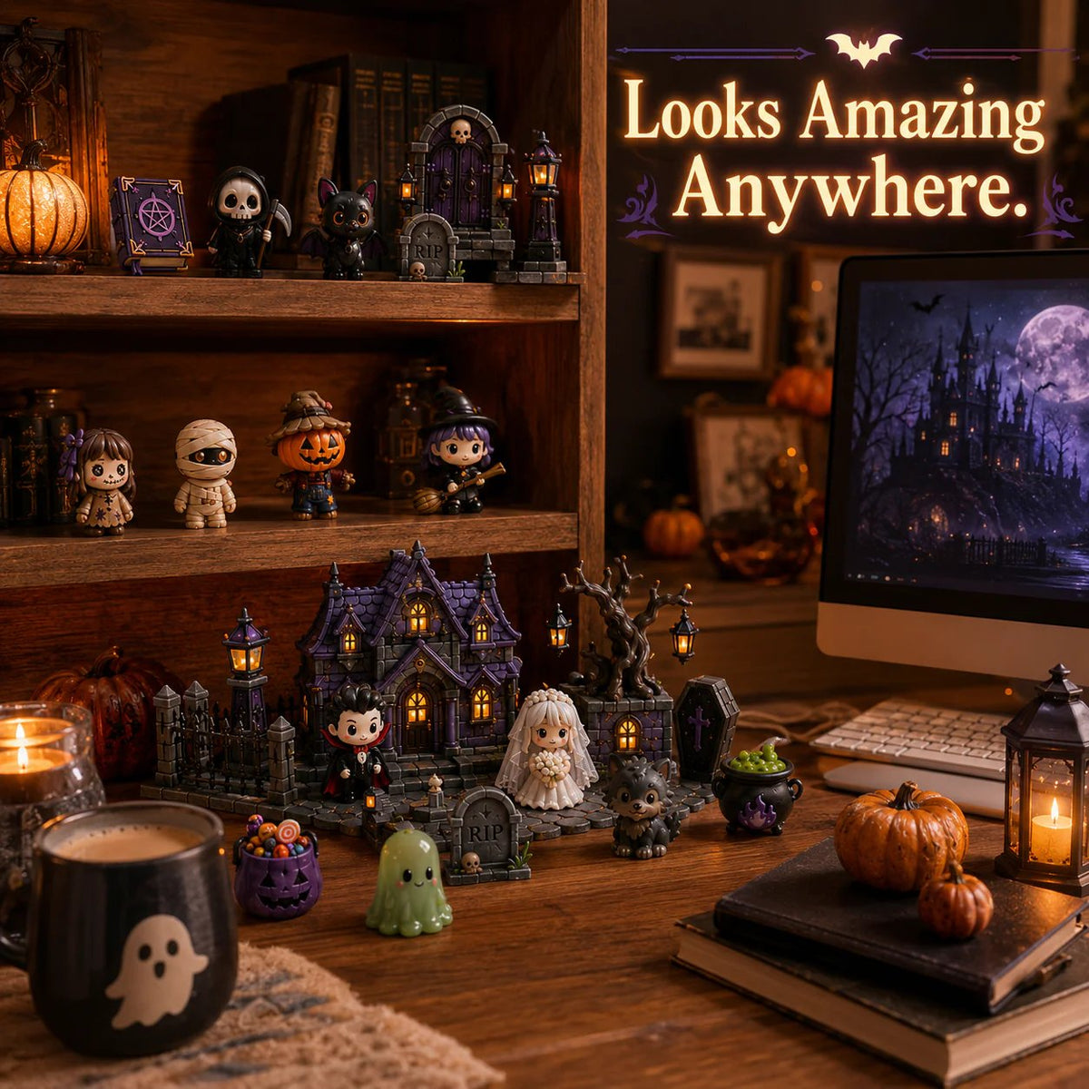 🔥 Build Your Own Spooky Haunted House 👻 DIY Halloween Decor Kit for Endless Halloween Fun