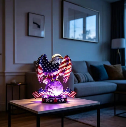 🔥Most Popular in 2026🔥🇺🇸 Freedom Eagle Patriotic LED Table Lamp – American Pride Decor