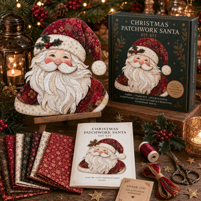 🔥Most Popular in 2026🔥🎅Christmas Patchwork Fabric DIY Decor Kit