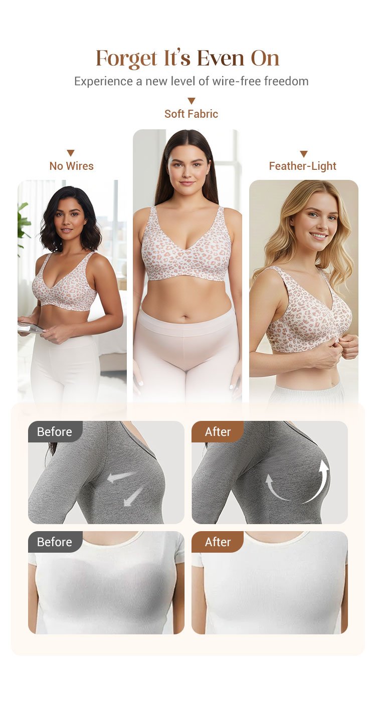 💖LAST DAY Limited Sale💕Womens Comfortable Push Up Wireless Bras