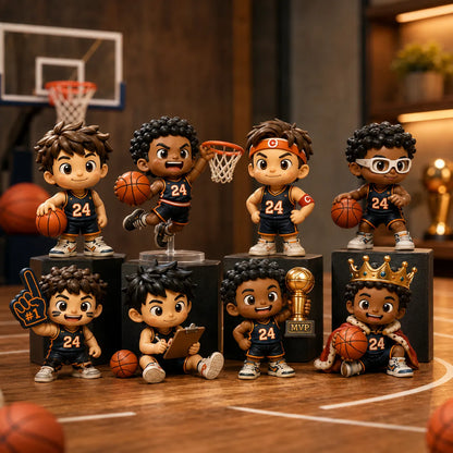 🏀 24-Day Basketball Christmas Advent Calendar | 24 Unique Collectible Basketball Figures for Daily Surprises, Team Building & Holiday Display 🎄✨