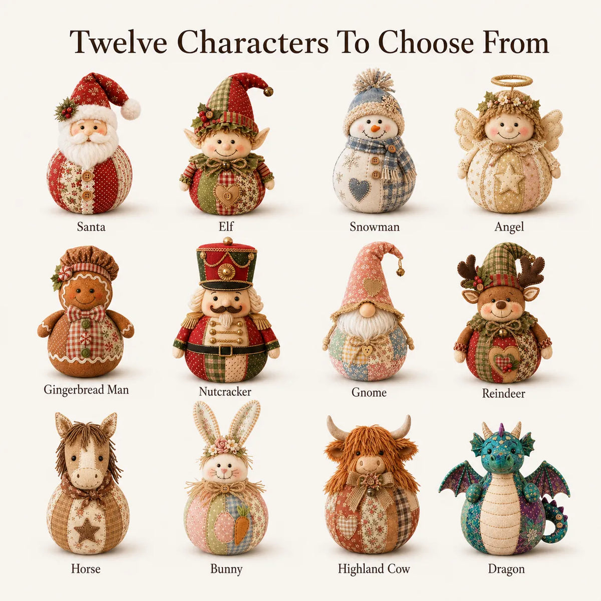🔥✨Most Popular in 2026✨🔥DIY Patchwork Fabric Character Doll Kit