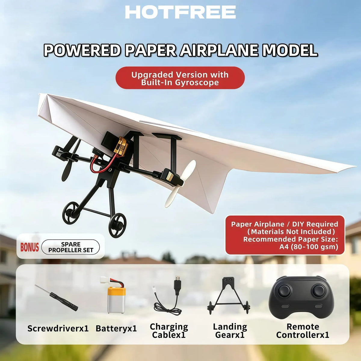 💕Hot sale 30% OFF💖✈️🚀 RC Paper Airplane Kit