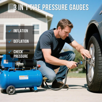 🔥LAST DAY 49% OFF - 🛠️🚗 High Precision Digital Tire Inflator Pressure Gauge | 3-in-1 Inflate Deflate Check Tire Tool（副本）