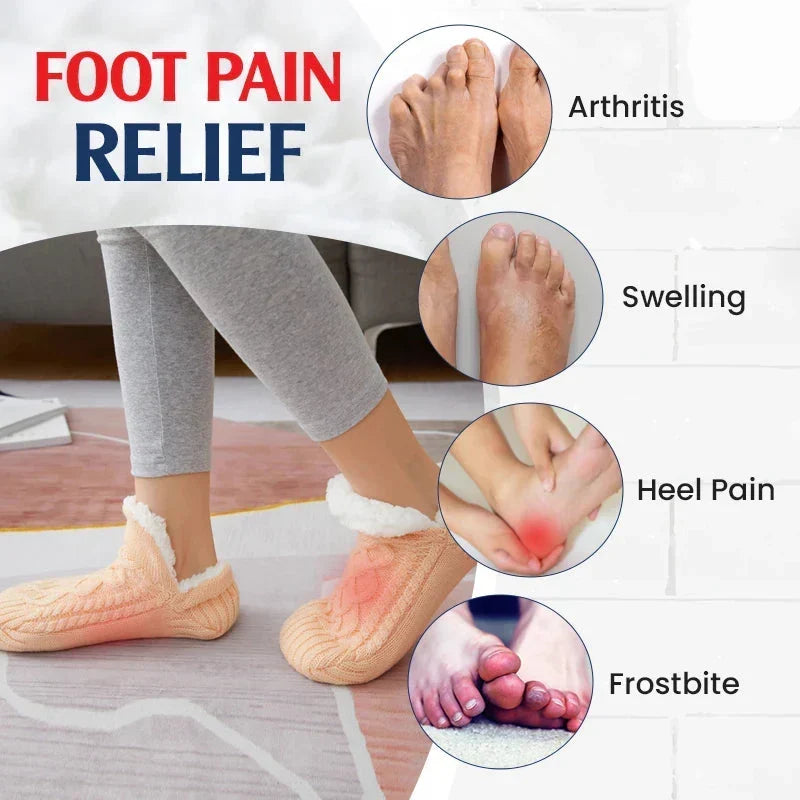 🧦 Fleece-Lined Non-Slip Thermal Slipper Socks – Cozy Warm Indoor Socks