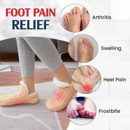 🧦 Fleece-Lined Non-Slip Thermal Slipper Socks – Cozy Warm Indoor Socks