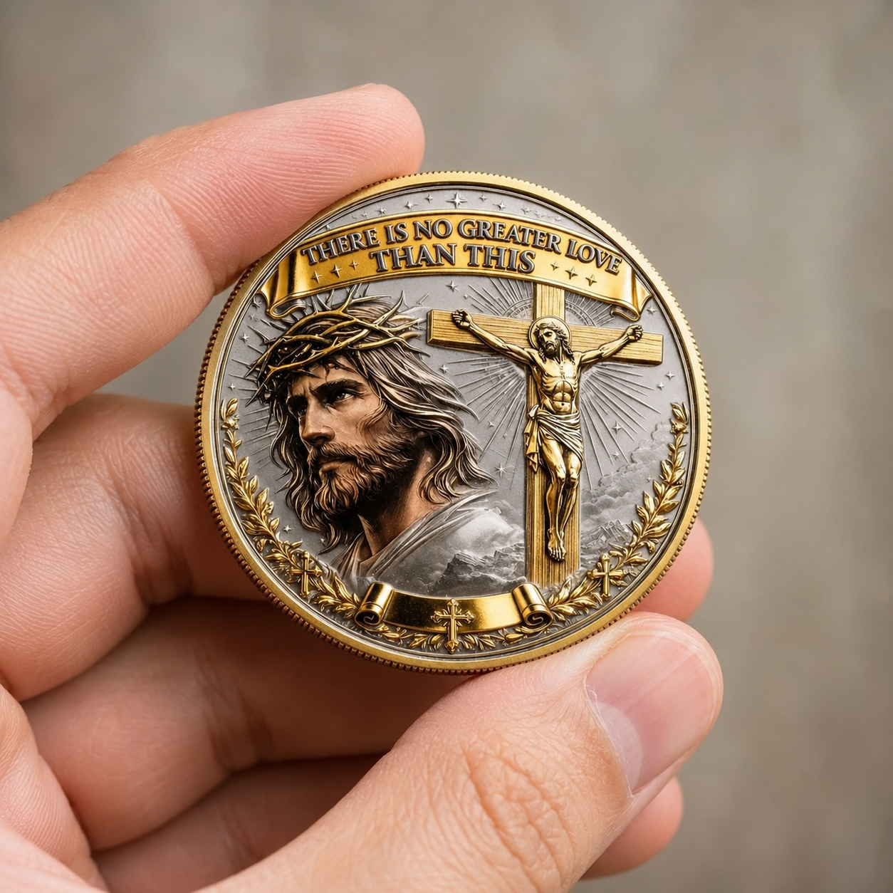 ✝️“No Greater Love” Resurrection Commemorative Coin