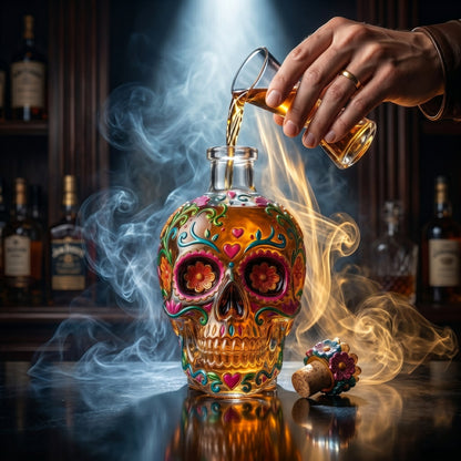 🔥🍷Limited edition Day of the Dead tequila bottle🎁 -- Free Shipping Over $49📦