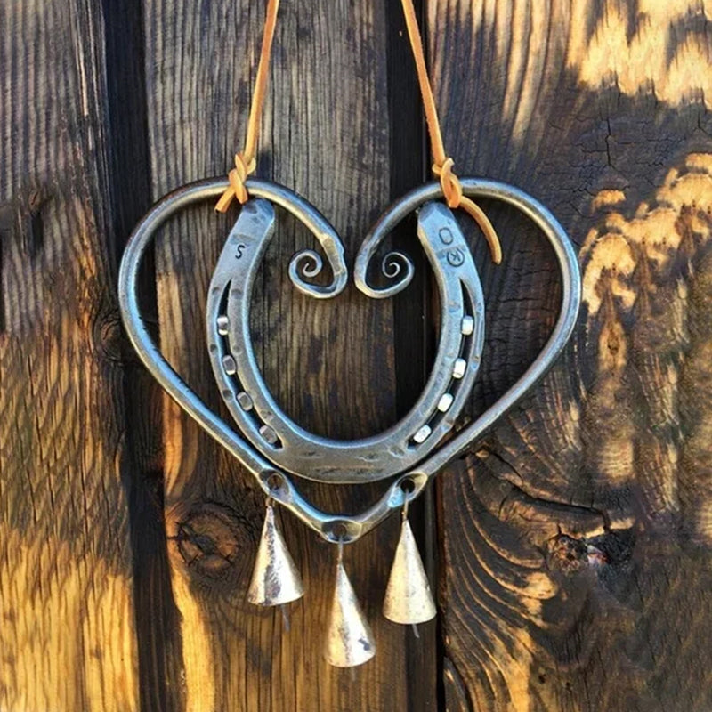 🔥Most Popular in 2026🔥100% Handmade | The Horseshoe Heart Wind Chime ❤ (Handmade by Jordan Maynard®)