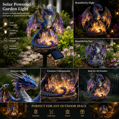 🔥✨Limit to Sale✨🔥Solar Dragon Crystal Garden Light – Glowing Fantasy Outdoor Yard Decor with Solar Panel