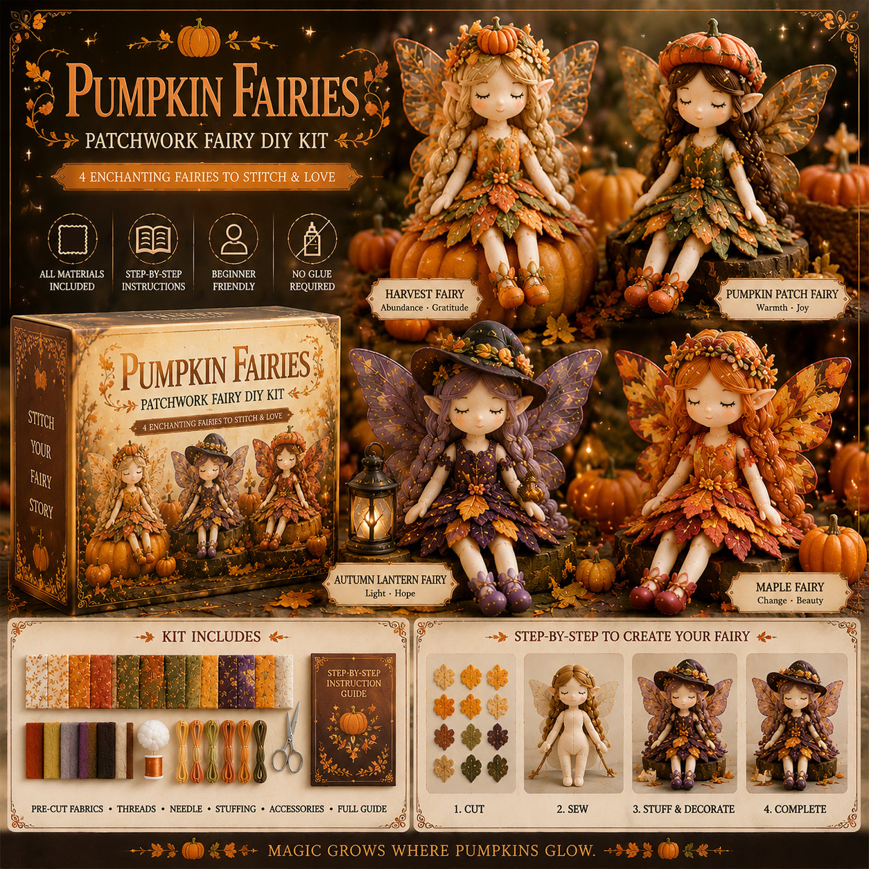 🔥Most Popular in 2026🔥Fairy Patchwork DIY Collection