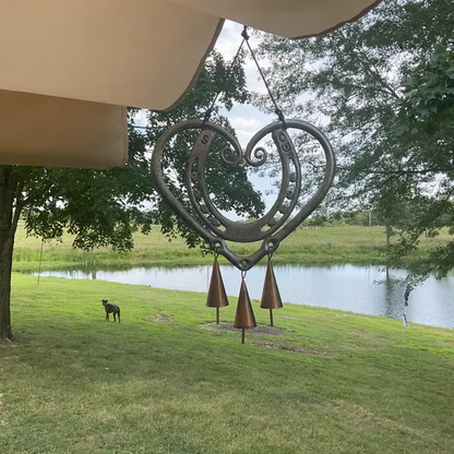 🔥Most Popular in 2026🔥100% Handmade | The Horseshoe Heart Wind Chime ❤ (Handmade by Jordan Maynard®)
