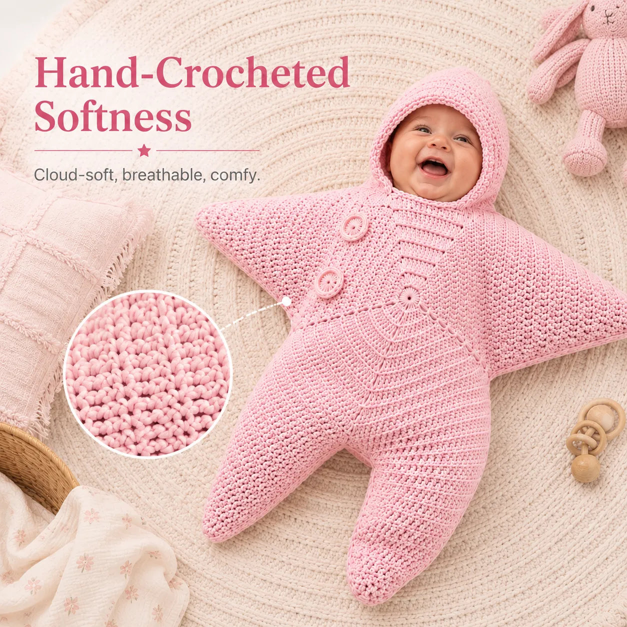 🔥✨Most Popular in 2026✨🔥Whimsical Starfish Newborn Prop Outfit, Cute Costume for Infant Photoshoot Sessions