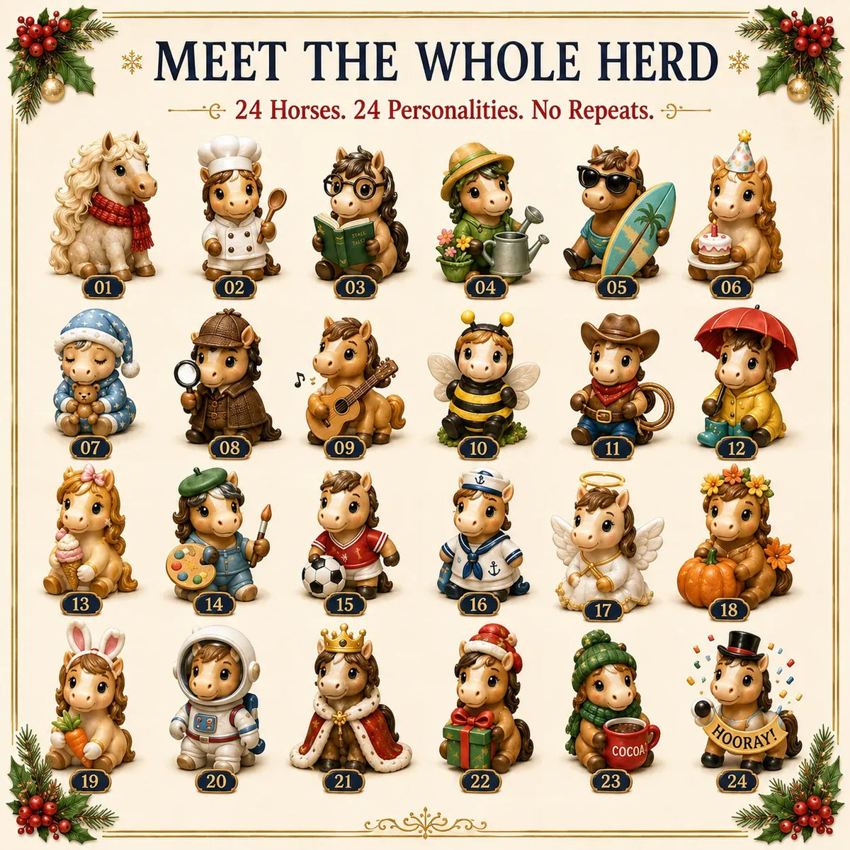 ⏰Limited Stock 50% OFF - 🎄 🐴2026 Horse Advent Calendar – 24 Days of Horse Magic