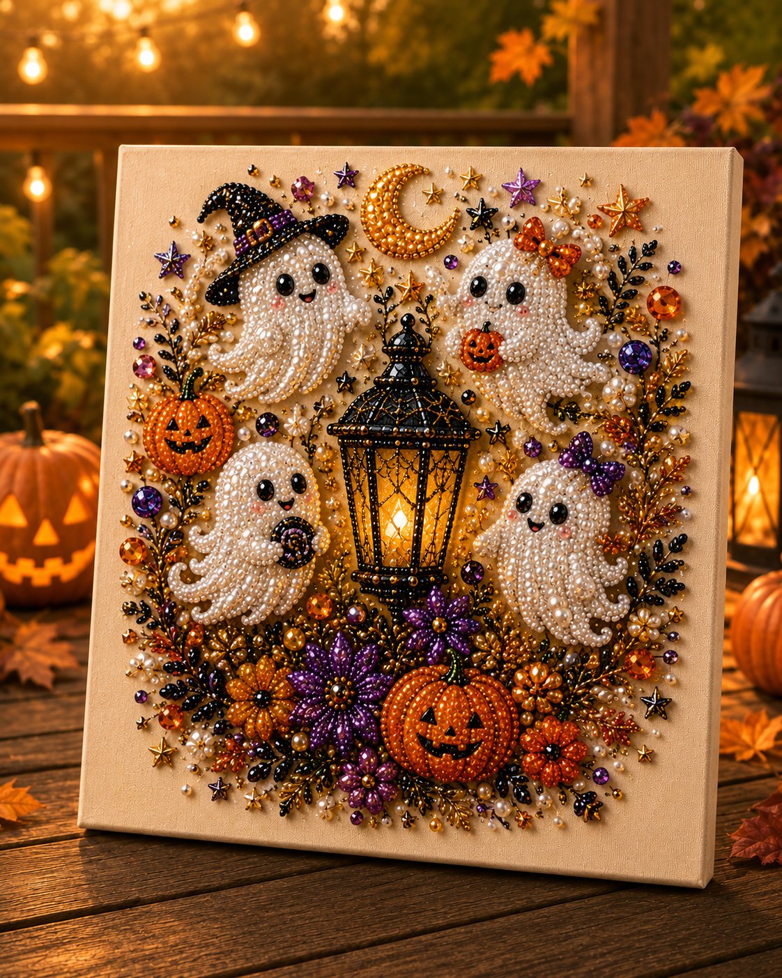💥 Last Day 49% OFF – 👻✨ Halloween Pearl Art DIY Kit --📦Free Shipping