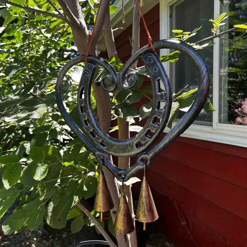 🔥Most Popular in 2026🔥100% Handmade | The Horseshoe Heart Wind Chime ❤ (Handmade by Jordan Maynard®)