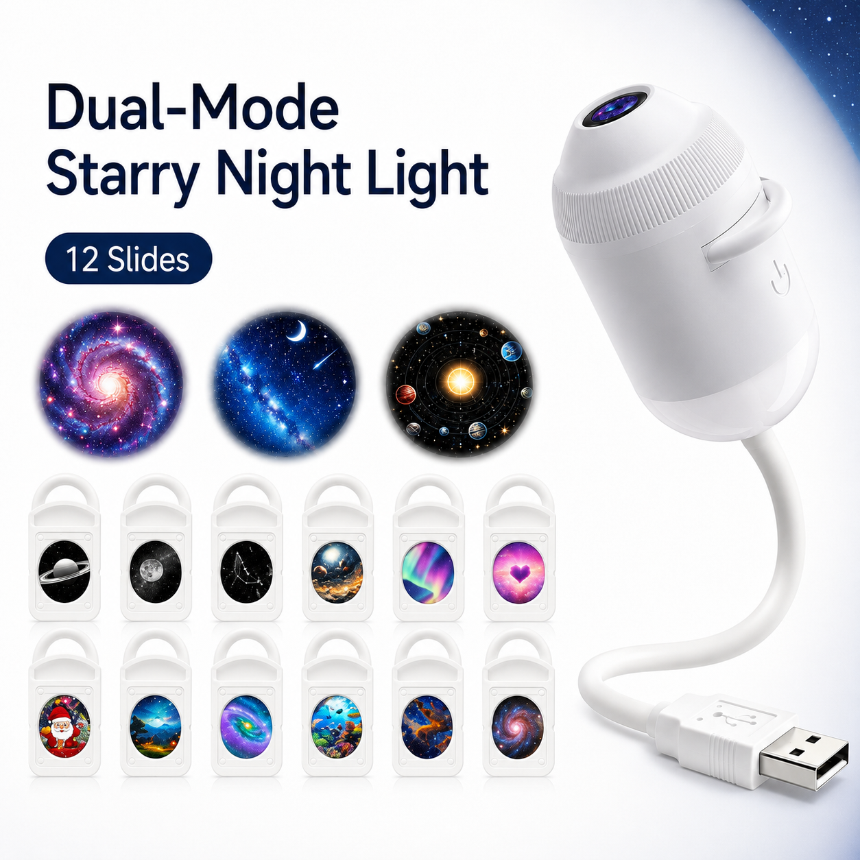 ⏰Last day Promotion 🔥-Night Light Projector - Smart Holographic Star Projector -- 📦Buy 2 Free Shipping