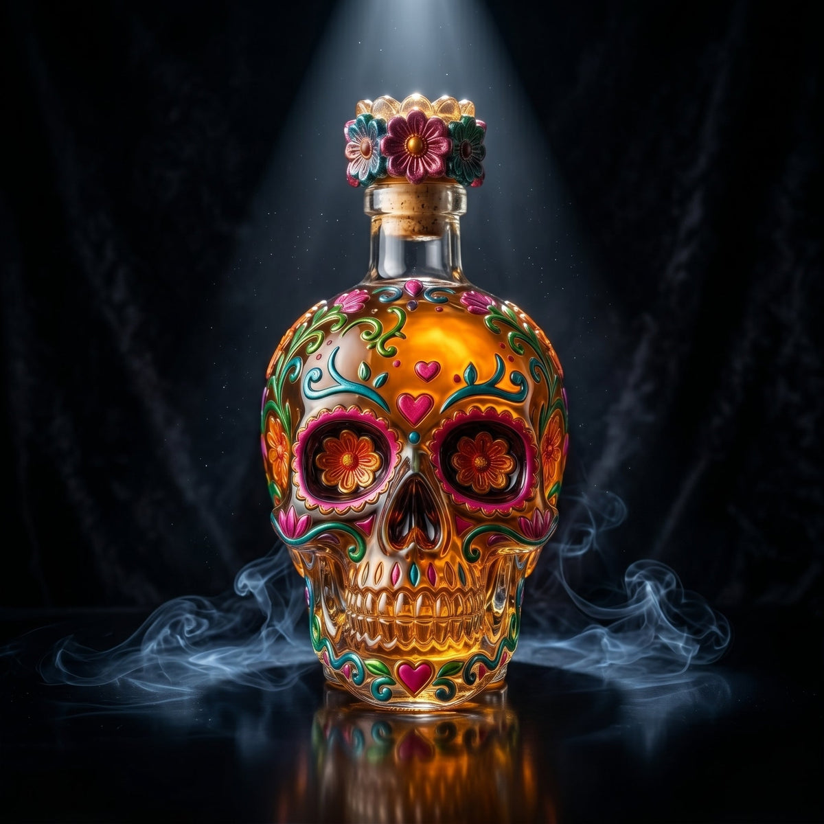 🔥🍷Limited edition Day of the Dead tequila bottle🎁 -- Free Shipping Over $49📦