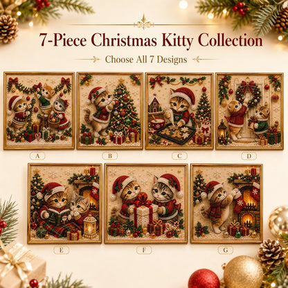 🎄🐾 LAST DAY 49% OFF – Premium 3D Pearl Christmas Kitty Art Kit 🎅🐱❄️