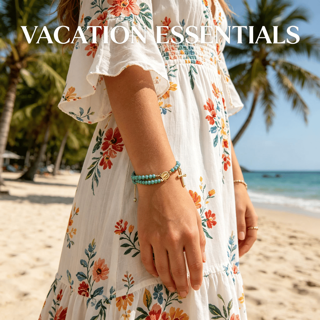 🔥🔥 ✝️Handcrafted rosary bracelets -  A Warm Companion for Your Faith Journey📿