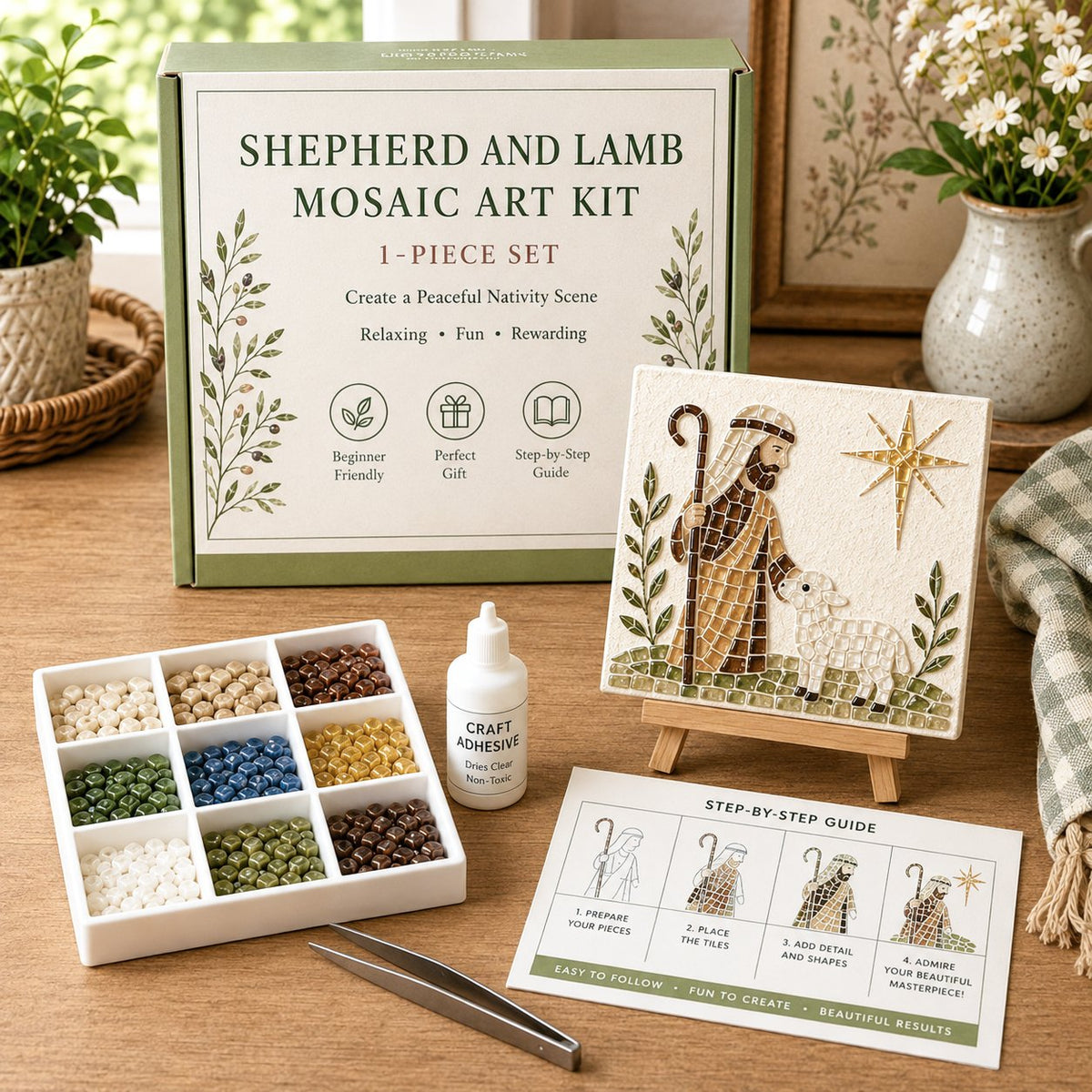 💥Nativity Sea Glass Art Kit