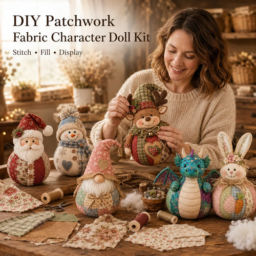 🔥✨Most Popular in 2026✨🔥DIY Patchwork Fabric Character Doll Kit