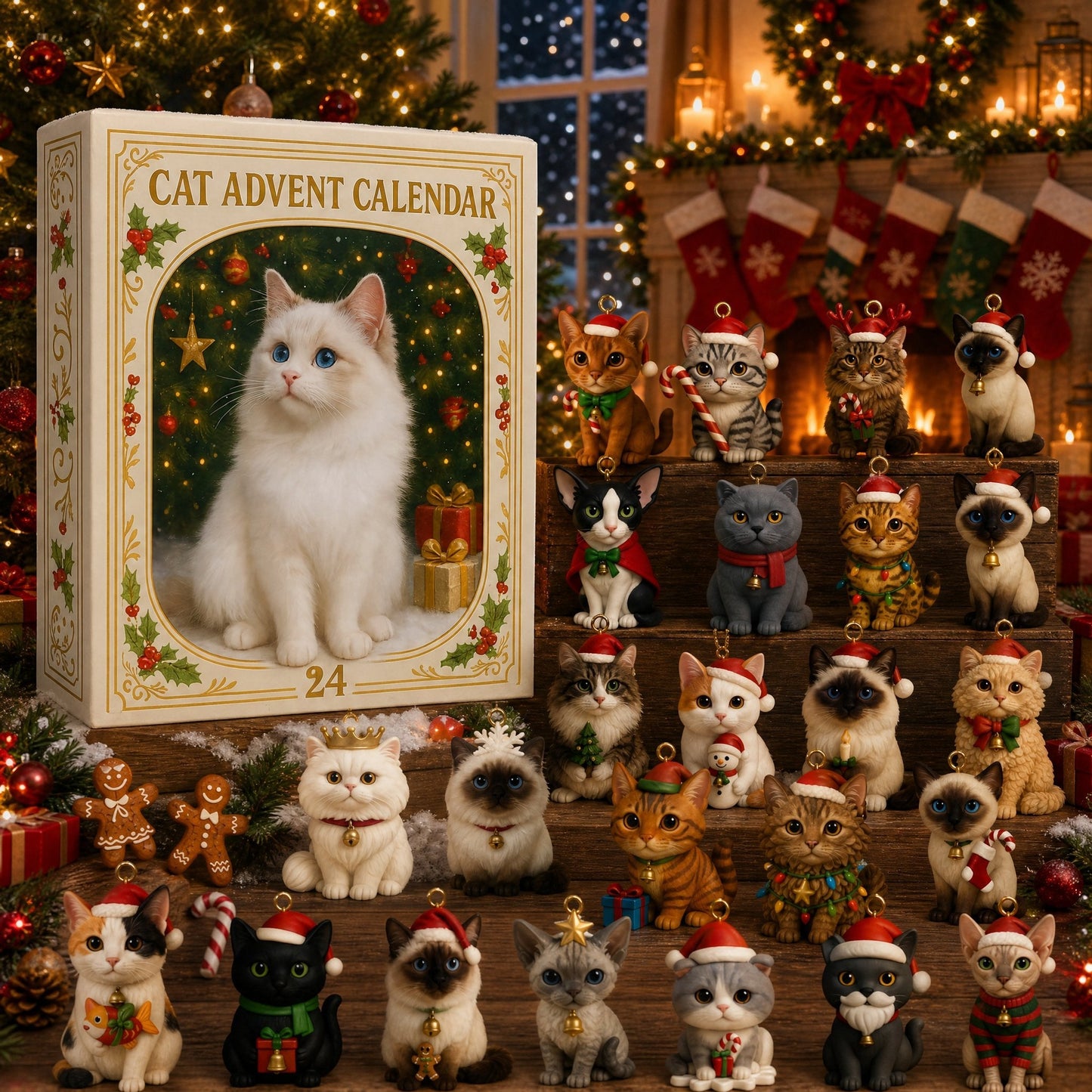 Cat Advent Calendar Christmas Collection