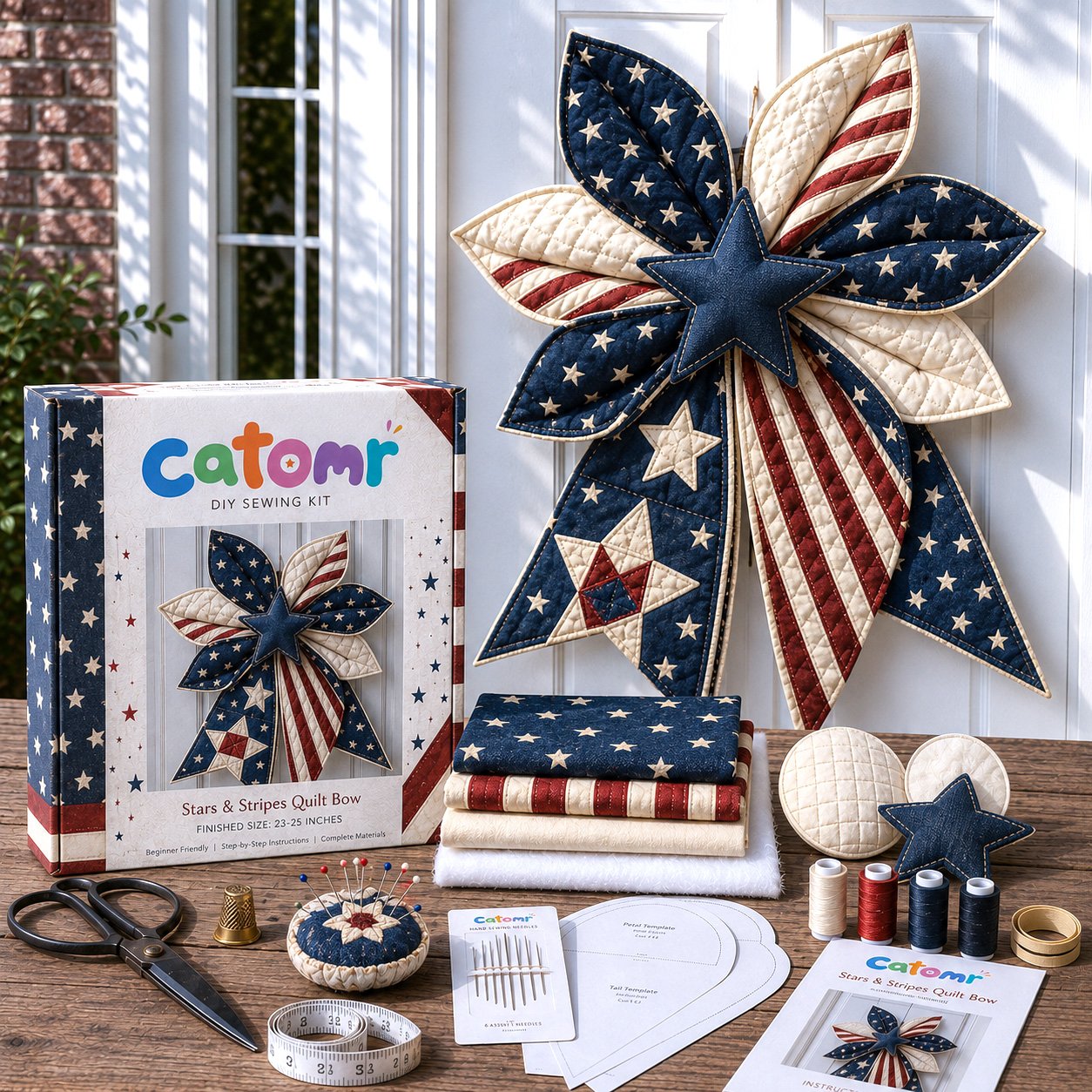 🔥Most Popular in 2026🔥Large Patchwork Bow Sewing Kit