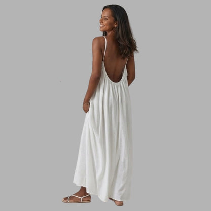 Elegant Relaxed Waist Maxi Dress