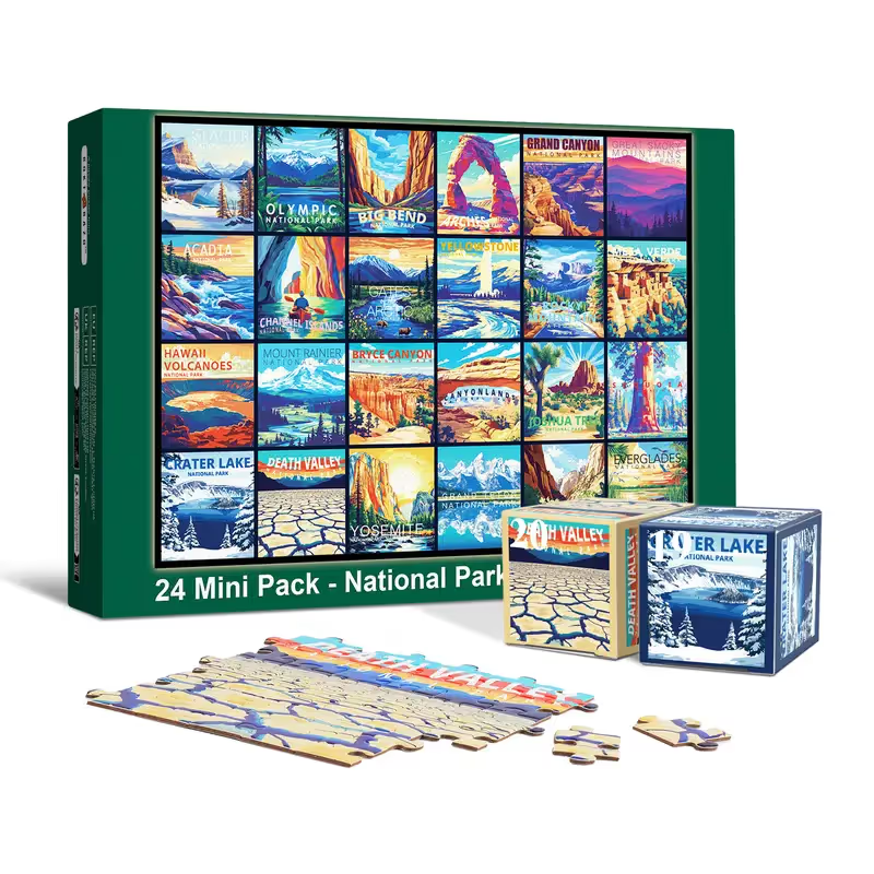 🌎 Travel the World One Puzzle at a Time – 🧩24 Mini Pack 1000-Piece Jigsaw Puzzle