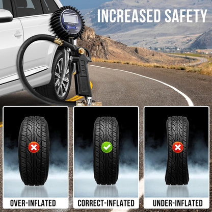 🔥LAST DAY 49% OFF - 🛠️🚗 High Precision Digital Tire Inflator Pressure Gauge | 3-in-1 Inflate Deflate Check Tire Tool（副本）